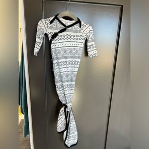 NWOT Copper Pearl Knotted Gown with Hat